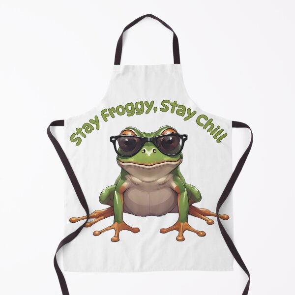 Item preview, Stay Froggy, Stay Chill – Cool Frog Vibes Illustration designed and sold by Pixel--Threads.