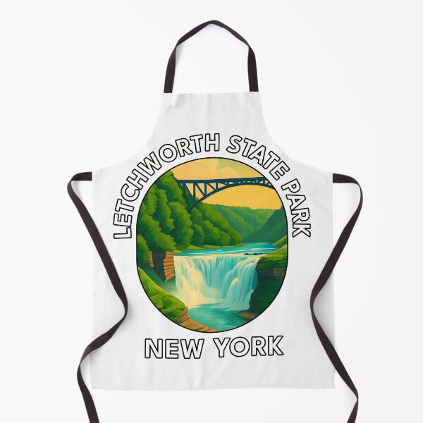 Item preview, Letchworth State Park New York Travel Poster – Scenic Waterfall & Canyon Art designed and sold by inkNext.