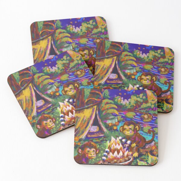 Item preview, monkeys camping designed and sold by guilhernunes.