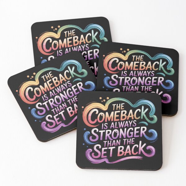 Item preview, The Comeback Is Always Stronger Than The Set Back gym motivation shirt, Sublimation Design designed and sold by Merchall  store.