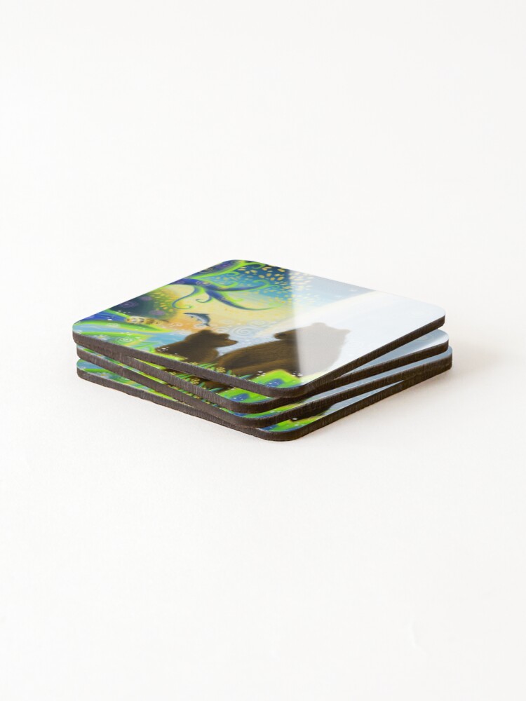 Thumbnail 4 of 5, Coasters (Set of 4), Protection designed and sold by artdevi.