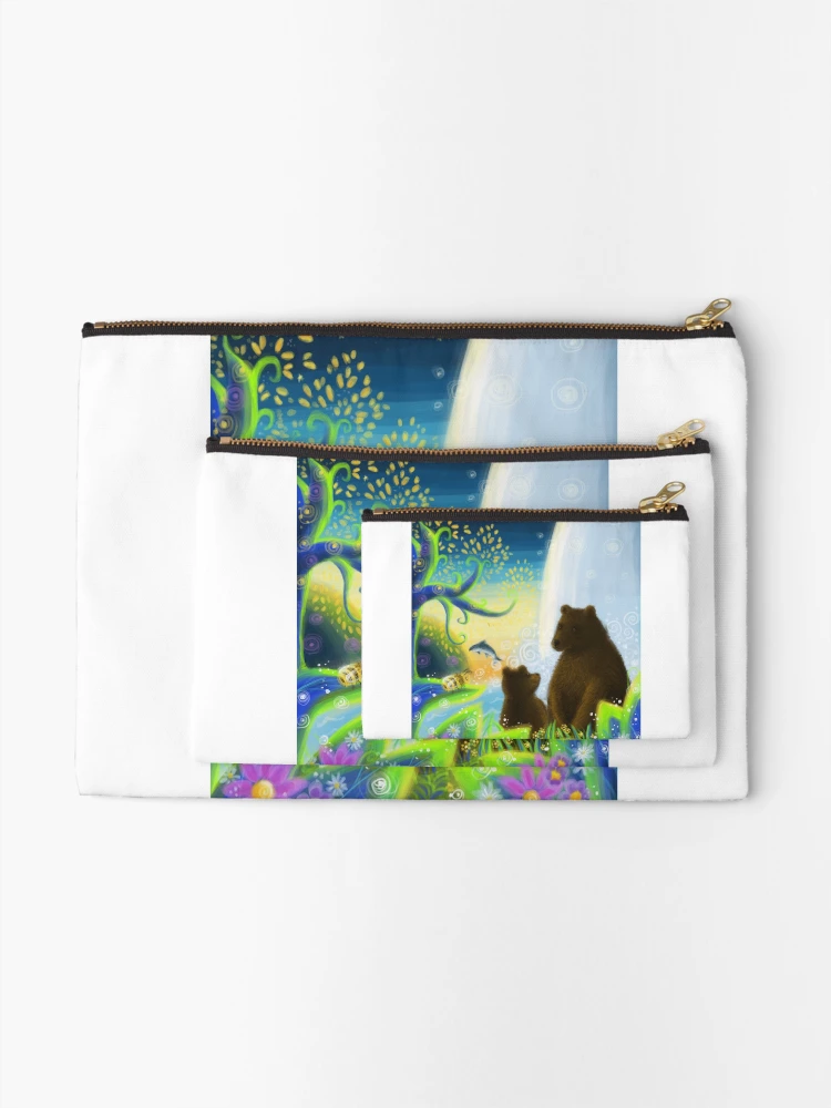 Thumbnail 2 of 4, Zipper Pouch, Protection designed and sold by Des fleurs et des étoiles.