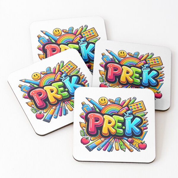 Item preview, Colorful PRE-K Cartoon School Design designed and sold by CleanDecor.
