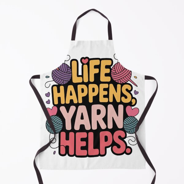 Artikelvorschau, Life Happens Yarn Helps Design, Häkelliebhaber, Lustiges Häkeln, Garnliebhaber, Bastelgeschenk, Geschenk für Garnliebhaber, Lustiger Häkelspruch entworfen und verkauft von Merchall store.