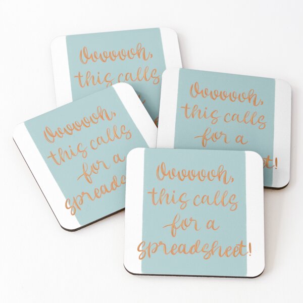 Item preview, Ooooooh, this calls for a spreadsheet! - Office Humor Word Art designed and sold by OopsieWeArted.