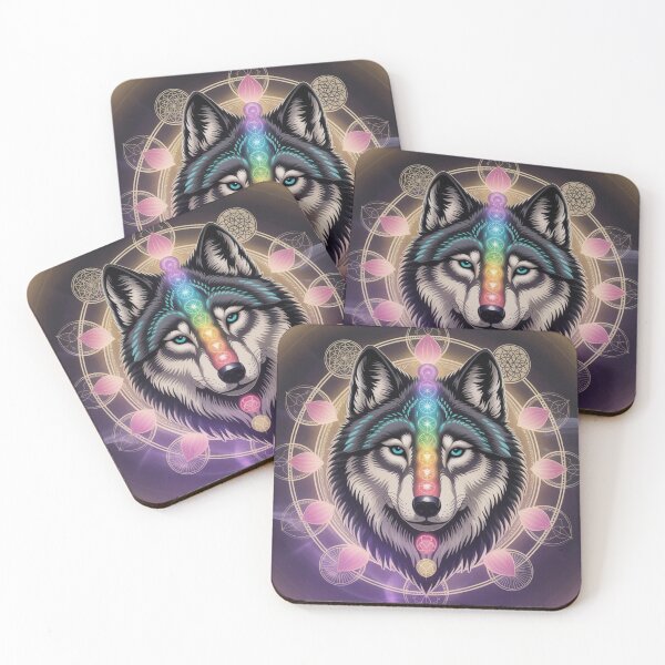 Item preview, Lifestyle Hub: Sacred Wolf Mandala Art With Geometric Patterns designed and sold by M&M Lifestyle Hub.