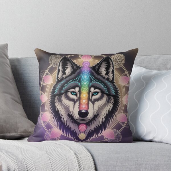 Item preview, Lifestyle Hub: Sacred Wolf Mandala Art With Geometric Patterns designed and sold by M&M Lifestyle Hub.