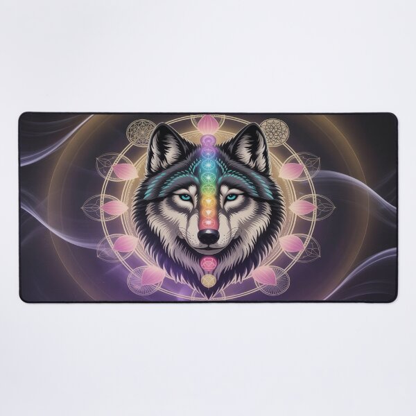 Item preview, Lifestyle Hub: Sacred Wolf Mandala Art With Geometric Patterns designed and sold by M&M Lifestyle Hub.