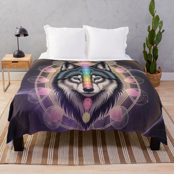 Item preview, Lifestyle Hub: Sacred Wolf Mandala Art With Geometric Patterns designed and sold by M&M Lifestyle Hub.