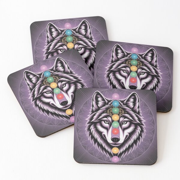 Item preview, Lifestyle Hub: Sacred Wolf Mandala Art With Geometric Patterns designed and sold by M&M Lifestyle Hub.
