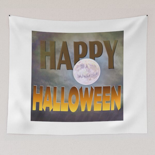 Item preview, Happy Halloween Orange Print designed and sold by Lichentroupe63.