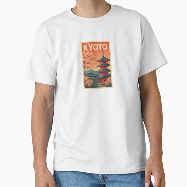 Item preview, Kyoto, Japan Retro Poster designed and sold by JBWphotos.