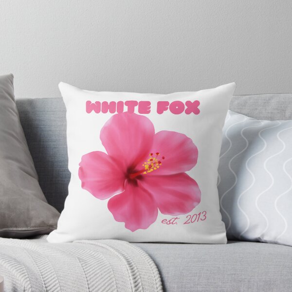 Item preview, Pink Hibiscus White Fox Tee designed and sold by InfiniteSticker.