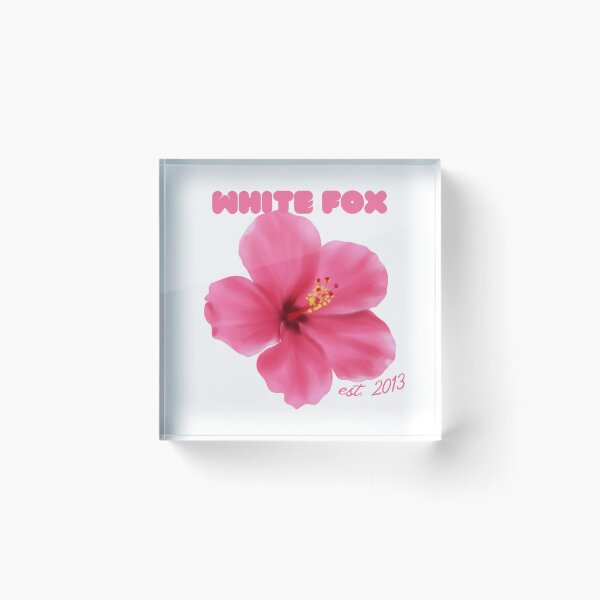 Item preview, Pink Hibiscus White Fox Tee designed and sold by InfiniteSticker.