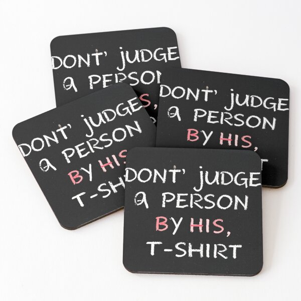 Item preview, Don't judge a person by his t-shirt designed and sold by ScarecrowFields.