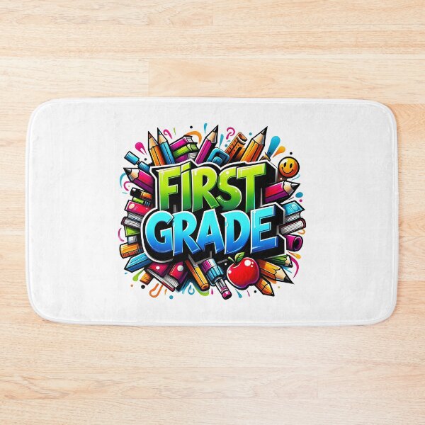 Item preview, First Grade cartoon back to school viral design designed and sold by CleanDecor.