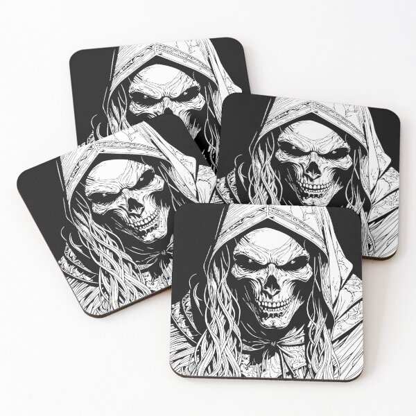 Item preview, Grim Reaper Skull Artwork For Horror Fans designed and sold by Shoot-The-Moon.