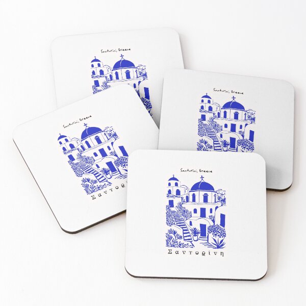 Item preview, Santorini Greece designed and sold by Ratatatts.