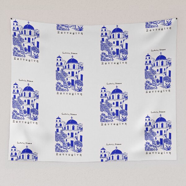 Item preview, Santorini Greece designed and sold by Ratatatts.
