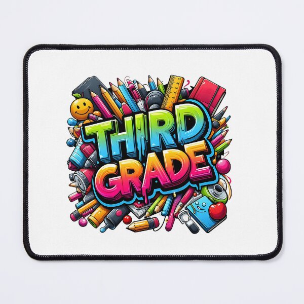 Item preview, Third Grade cute back to school cartoon design designed and sold by CleanDecor.