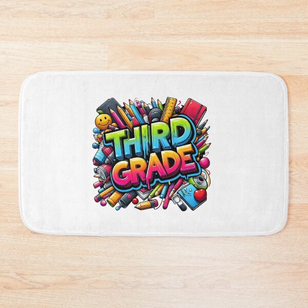 Item preview, Third Grade cute back to school cartoon design designed and sold by CleanDecor.