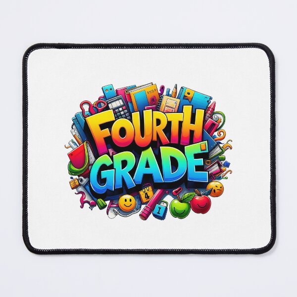 Item preview, Fourth Grade back to school cartoon decor designed and sold by CleanDecor.