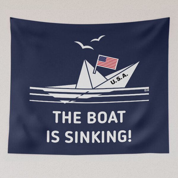 Item preview, The Boat Is Sinking! (United States Of America / USA / NEG) designed and sold by Roderix.