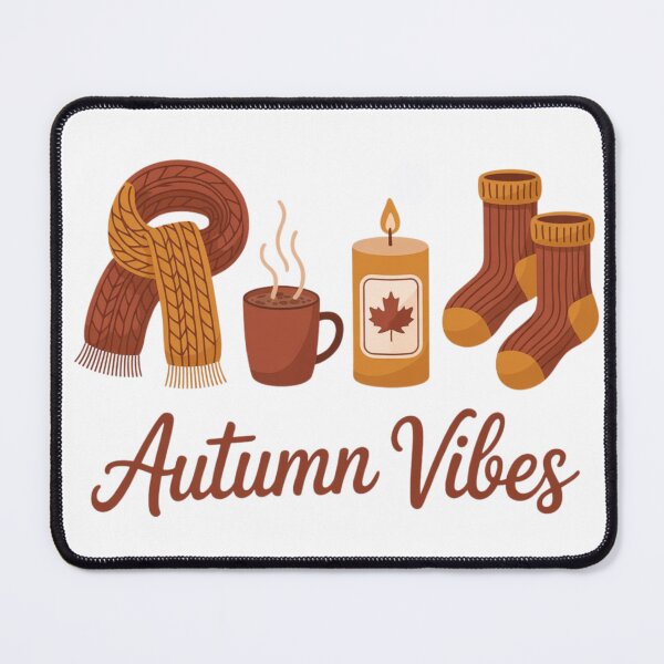 Item preview, Autumn Vibes Cozy Fall Essentials – Scarf, Candle, Socks, Coffee designed and sold by wendydesigh.