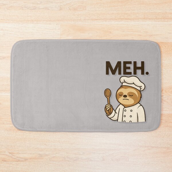 Item preview, Meh Sloth Chef – Funny Moody Cooking Design designed and sold by konthai.familyart.