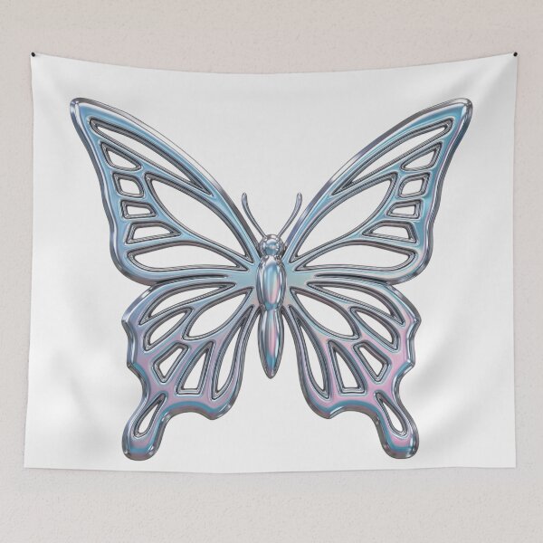 Item preview, Y2K Chrome Butterfly Sticker designed and sold by StickyGuys.