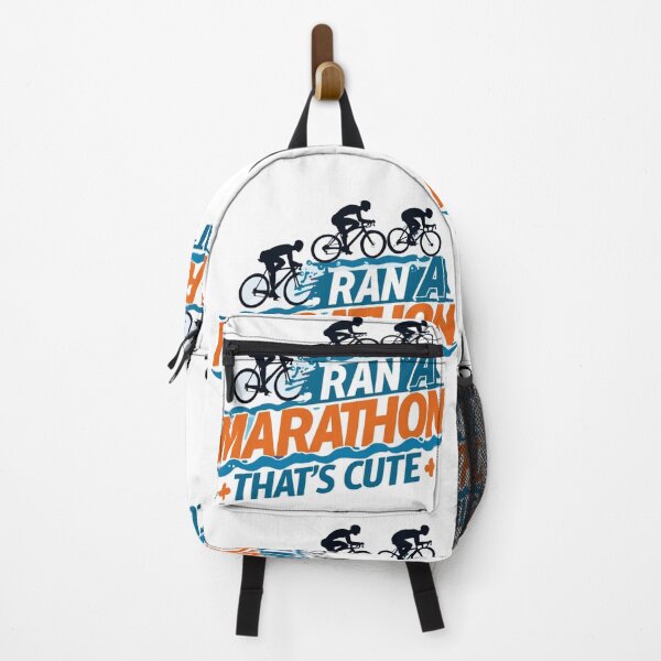 Item preview, You Ran a Marathon? That’s Cute | Funny Triathlon Swim-Bike-Run Design designed and sold by Triathlongram.