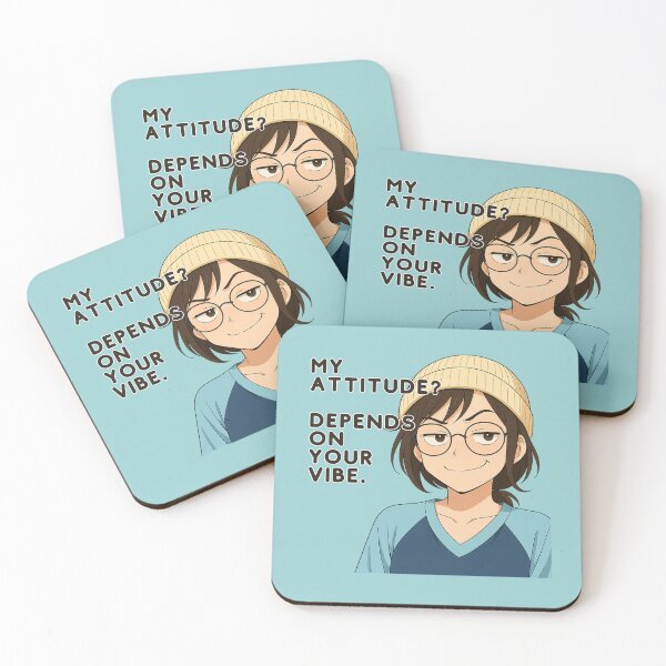 Item preview, Sassy Anime Girl Quote – My Attitude Depends on Your Vibe designed and sold by konthai.familyart.