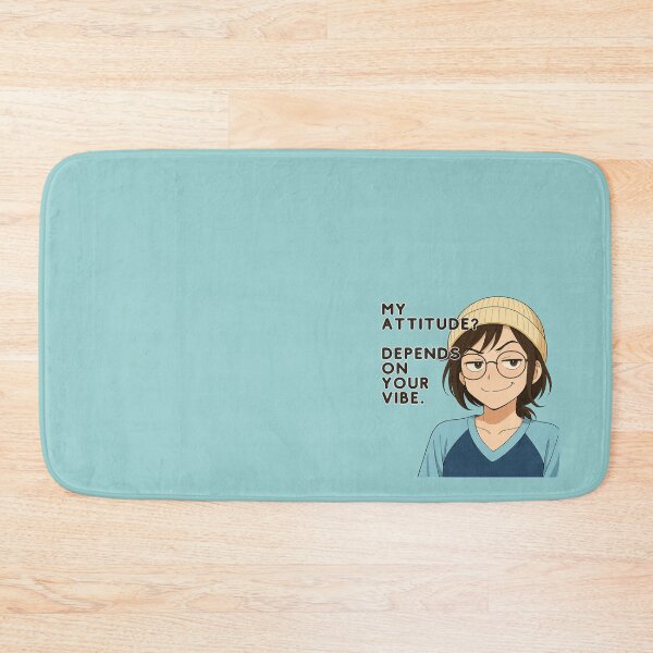 Item preview, Sassy Anime Girl Quote – My Attitude Depends on Your Vibe designed and sold by konthai.familyart.