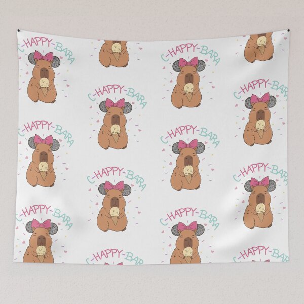 Item preview, C-happy-bara – Happy capybara on vacation designed and sold by Mjs-Things.