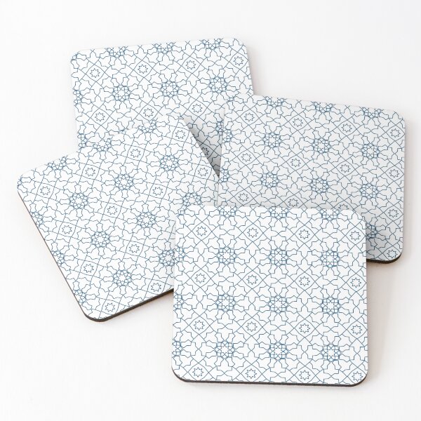 Item preview, Moroccan Geometric Pattern - Blue Islamic Tile Design designed and sold by TANMIRET ⭐️⭐️⭐️⭐️⭐️.