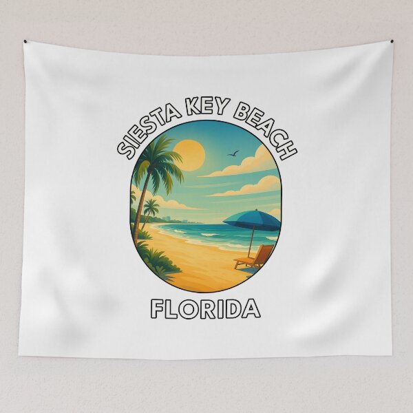 Item preview, Siesta Key Beach Florida Sunset – Tropical Coastal Travel Poster designed and sold by inkNext.