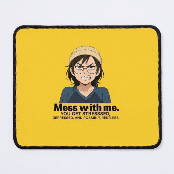 Item preview, Angry Anime Girl Quote – Mess With Me, Get Stressed designed and sold by konthai.familyart.