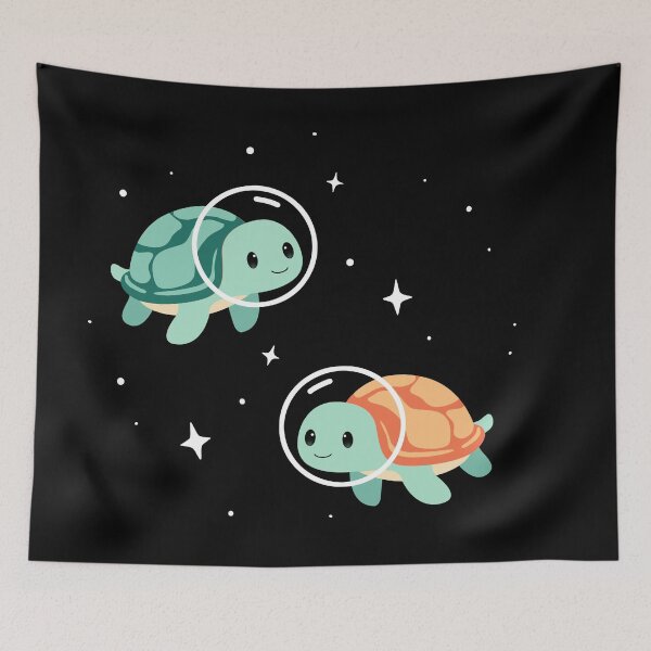 Item preview, Space Turtles Sticker - Cute Astronaut Turtles in Space designed and sold by Imagification.