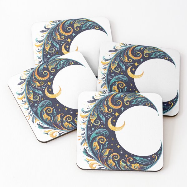 Item preview, Cosmic Moon & Stars designed and sold by egyptiano.