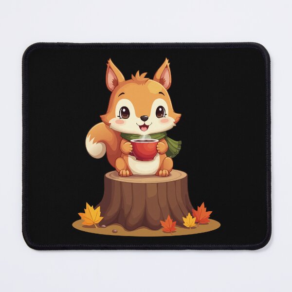 Item preview, Coffee croissant – cute squirrel with caffeine love designed and sold by Hans-Design.