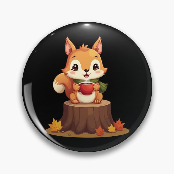 Item preview, Coffee croissant – cute squirrel with caffeine love designed and sold by Hans-Design.