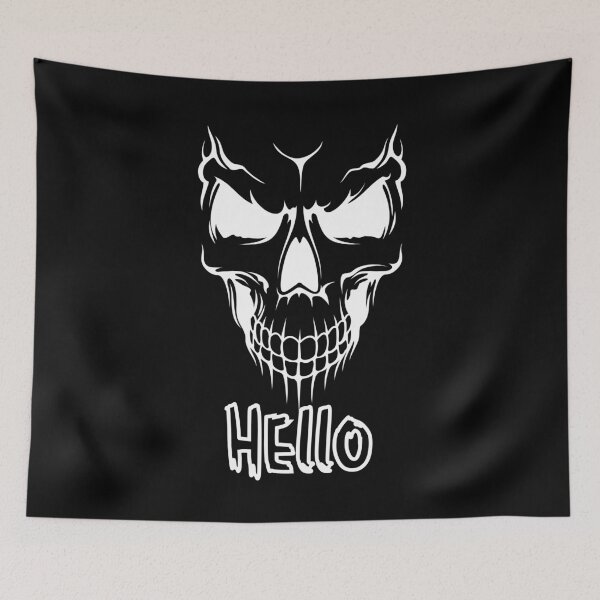 Item preview, "Sinister Hello – Grinning Skull Greeting" designed and sold by Karim-Karem.