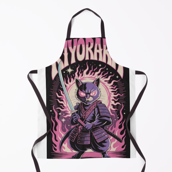 Item preview, Kiyoraka – Psychedelic Samurai Cat designed and sold by julientellouck.