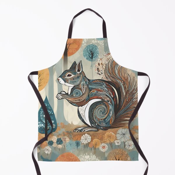 Item preview, Boho abstract Squirrel designed and sold by Boho Art by Rebecca.