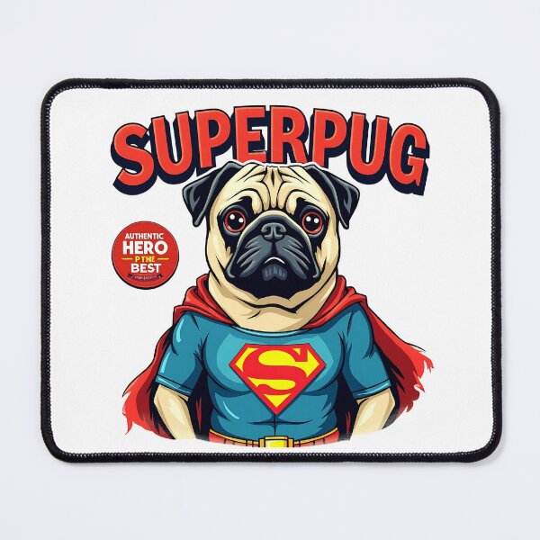 Item preview, Superpug - The Ultimate Pug Hero Retro Comic Design designed and sold by Leader Designer.