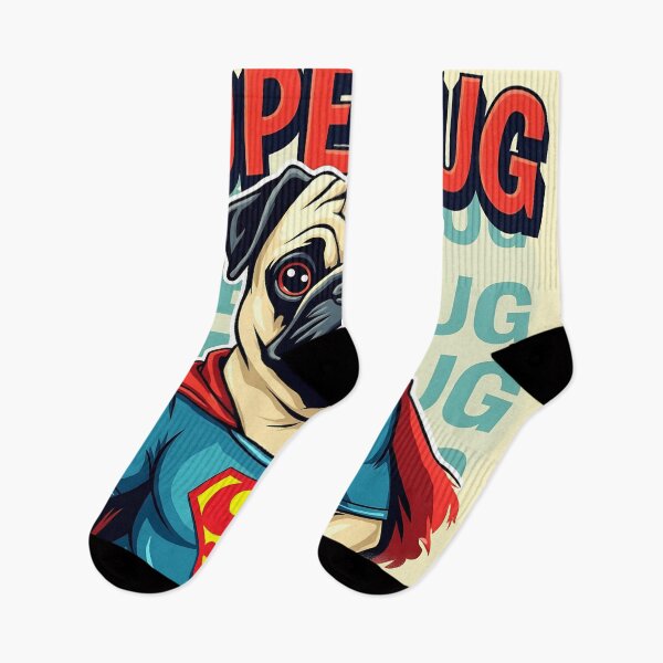 Item preview,  Superpug - The Ultimate Pug Hero Retro Comic Design designed and sold by Leader Designer.