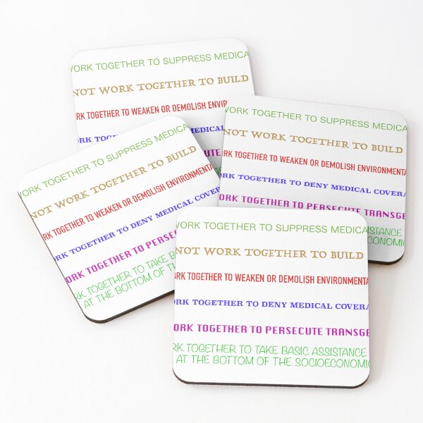 Item preview, I Will Not Work Together designed and sold by VisionWind.