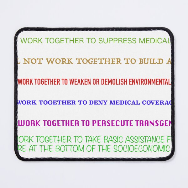 Item preview, I Will Not Work Together designed and sold by VisionWind.