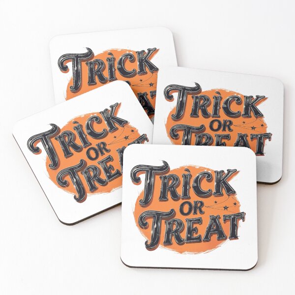 Item preview, Trick or Treat – Vintage Halloween Typography Design designed and sold by Almond Paper Co. .