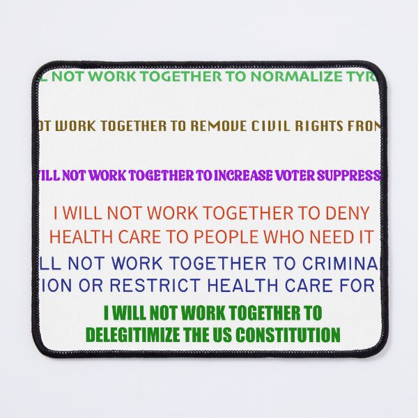 Item preview, I Will Not Work Together designed and sold by VisionWind.